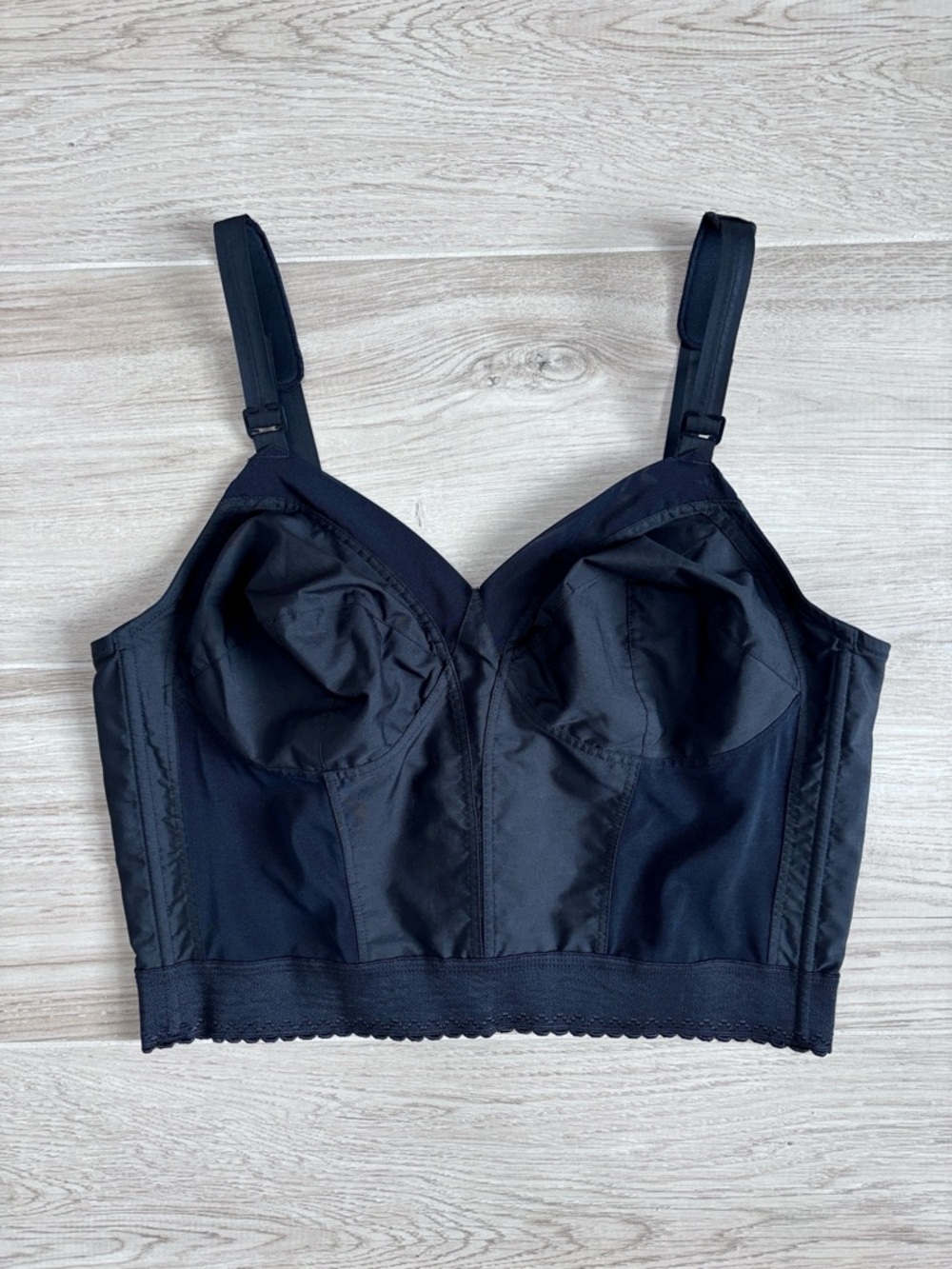 Exquisite Form Fully Back Close Longline Bra Black 5107532 7532 Size 44B